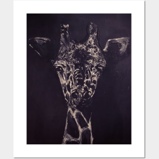 Black Giraffe Posters and Art